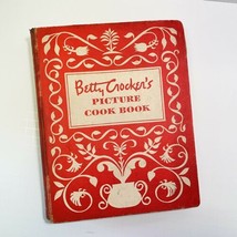 Vtg Betty Crocker Picture Cookbook 1950 Ring Binder Red Cover 1st Ed 4th... - $27.43