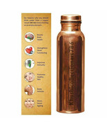 Beautiful Copper Water Bottle Drinking Tumbler Ayurvedic Health Benefits... - £16.08 GBP