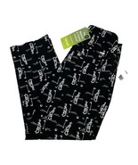 Swing Pants Womens 0 Black Golf Club Print Tummy Control Stretch Country... - $55.67