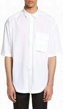 Hugo Boss Mens White Eliando Soft Knit Short Sleeve Shirt Sz Medium M 3979-7 - $136.62