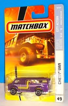 Matchbox 2008 City Action Series #49 Chevy Van Mtflk Purple - £3.89 GBP