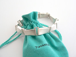 Tiffany &amp; Co Silver Gehry Torque Link Bracelet Bangle 8.5 Inch Chain Gif... - £1,195.94 GBP