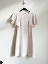 Club Monaco Womens Pale Pink Dress Size 4 Small Flutter Sleeves - £21.35 GBP