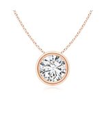 ANGARA 0.75 Ct Natural Diamond Pendant Necklace in 14K Solid Gold (G, VS2) - $3,527.10