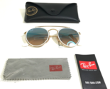 Ray-Ban Sunglasses RB3647-N 001/4O Gold White Double Bridge Mirrored Lenses - $107.31