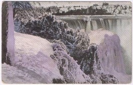 Postcard Jack Frost &amp; Niagara Falls Harris Litho - $3.95