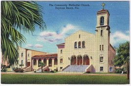 Florida Postcard Daytona Beach Community Methodist Church - £2.36 GBP