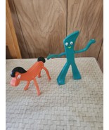 Jesco Toys Gumby and Pokey 6&quot; Bendable Figures Pair Vintage - $33.94 CAD