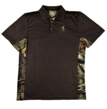 Browning Youth Flint  Polo Boys Performance Tee Shirt T-shirt Brown Sz S... - £8.64 GBP