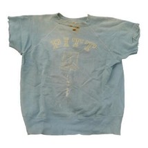 Vrai Vintage Sweat Université De Pittsburgh Pitt Coupés Manches Délavé - $148.03