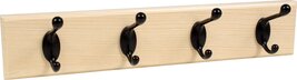 HIGH &amp; MIGHTY 515703 Coat Rack 4 Hook Rail, Easy Tool-Free Dry Wall Inst... - $42.31+
