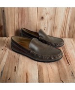 Ecco Mens Shoes Size 44 Brown Sewn Leather Latex Sole Moccasins Driving ... - £27.35 GBP