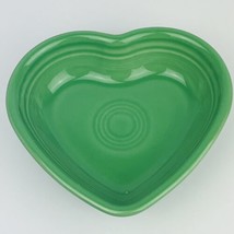 Fiestaware Heart BOWL DIP FRUIT meadow green 6” inch 9 oz Retired Excellent Con. - £14.29 GBP