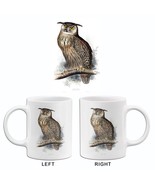 Eagle Owl - Bubo Maximus - 1837 - Bird Illustration Mug - £19.17 GBP+