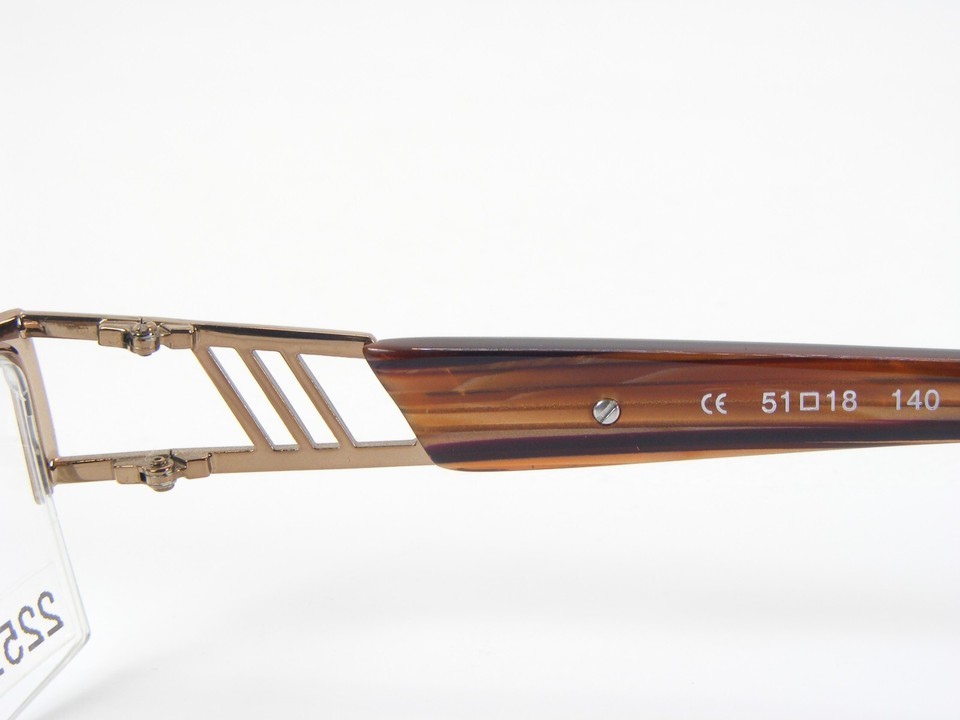No Limits By Ama 8522 003 Luce Marrone Dorato Unico Raro Occhiali 51-18-140mm Item image 12