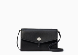 Kate Spade Marti Wallet Leather Crossbody Envelope Clutch ~NWT~ Black - £77.32 GBP
