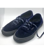 VANS Authentic Unisex Velvet Navy Lace Up Shoes Men’s Size 6.5 / Women’s... - £23.28 GBP