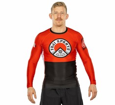 Fuji Heritage MMA BJJ Jiu Jitsu LongSleeve Long Sleeve LS Rashguard - Red - £43.48 GBP