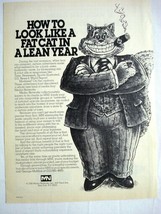 1980 Ad MNI Media Networks How To Look Like A Fat Cat In A Lean Year - £6.38 GBP