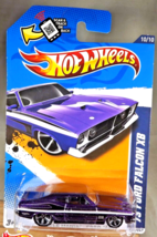 2012 Hot Wheels #120 Muscle Mania-Ford 10/10 &#39;73 FORD FALCON XB Purple w/MC5 Sp - £9.01 GBP