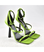 *Versace Women&#39;s Size US 10 3 Strap Satin Citron Fabric Sandals, $1125 - $867.87 CAD