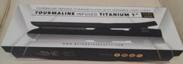 She Beyond The Beauty Tourmaline Infused Titanium Flat IRON- Brand New Sealed - £66.87 GBP