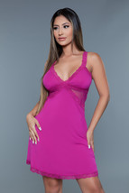 1 pc v-neck slip with sheer mesh wrap around and lace design and adjustable stra - £34.58 GBP