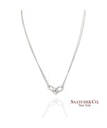 Tiffany &amp; Co. Hardware Large Double Link Pendant Necklace Sterling Silver - $801.90