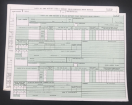 ATSF Santa Fe Railway Time Return &amp; Delay Report Train Employes Road Ser... - £9.76 GBP