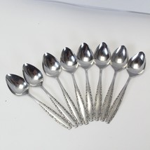 Oneida Northland Love Story Oval Soup Spoons Stainless 6.875&quot; Lot of 8 - £20.35 GBP