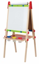 Award Winning Hape All-in-One Wooden Kid&#39;s Art Easel with Paper Roll and Accesso - £54.86 GBP