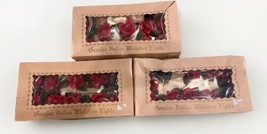 Genuine Italian miniature lights roses a lot of three 3o Bulbs Vintage - $62.81