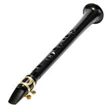 Black Pocket Sax Little Saxophone C Key Woodwind Instrument With Carry B... - $27.99