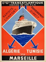 12832.Decor Poster.Home wall.Room vintage interior design.French cruise ship - $17.10+