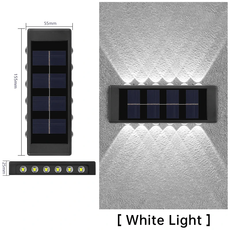 Kedia 8/10/12/16 LED Solar Light Outdoor Waterproof light Wall Lamp For Garden s - £131.18 GBP