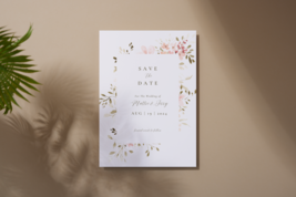 Boho | Wildflowers | Save The Date | Digital Invitation | Download | Editable |  - £4.00 GBP