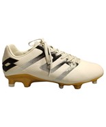 Lotto Maestro 300 V FG Soccer Cleats Mens US Size 9 White/Black/Gold 220569 - $69.59