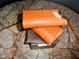 Brizard  "Show Band" 3 Cigar Case Gordo & Sottile  Lighter Ostrich Tan NIB image 10