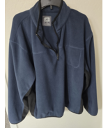 New Athletech Blue Pullover Sweatshirt W/Front Zipper Pocket XXL - $19.49
