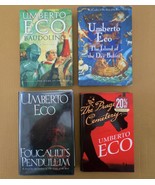 Lot of 4 Books Umberto Eco Island Foucault&#39;s Pendulum Baudolino Prague C... - $34.98 CAD