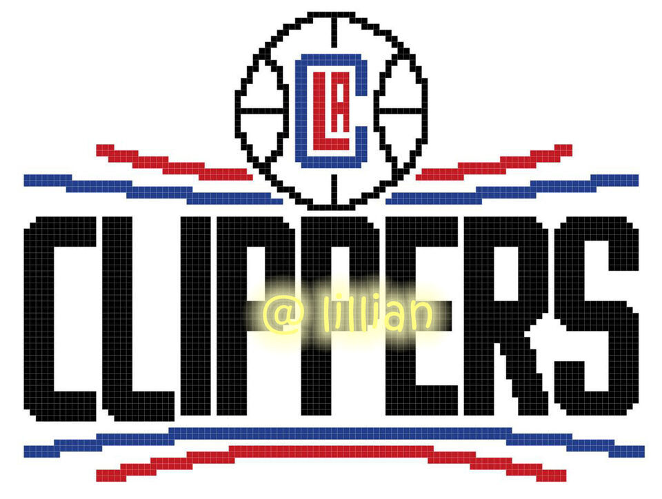 Primary image for new BasketBall Fan LOSNGELELIPPERSS Counted Cross Stitch PATTERN CHART