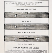 1900 Stanley Tools Plumbs And Levels Advertisement Victorian Wood Engrav... - $374.24 MXN