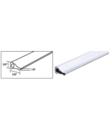 CRL Satin Anodized Frameless Shower Door Tapered Threshold - 31 in long - $19.25