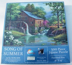 New Sealed Song of Summer 500 Piece Puzzle Art by Sung Kim - Made in USA - £9.57 GBP