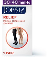 JOBST Relief Waist High Petite Open Toe 30-40 mmHg Compression Stockings - $1,467.77 MXN