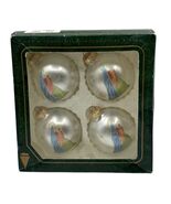 Vintage Christmas By Krebs Ornaments Pearlized Mary &amp; Jesus Set of 4 Nat... - $357.38 MXN