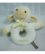 Wendy Bellissimo SWEET BABY LAMB RATTLE 5&quot; Plush STUFFED ANIMAL Toy - $20.99 CAD