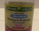 Spring Valley Womens Probiotic with Cranberry 60 Raspberry and Lemon Gum... - £16.06 GBP