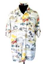 Pierre Cardin Hawaiian Shirt Men&#39;s Size X-Large Island Casual Aloha Tropical - £9.39 GBP