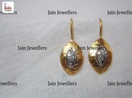 0.15 - 0.25 Ct F-G/VVS Natural Certified Diamonds Women Hook Earrings, 18Kt Gold - £594.75 GBP